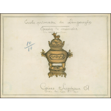 Cochinchine/Dessin de mémoire : un brûle-parfum.