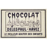 Buvard publicitaire. Chocolat Delespaul-Havez. Le meilleur goûter des enfants.