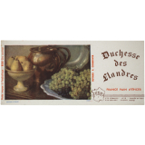 Buvard publicitaire. Duchesse des Flandres. Poires et raisins. 