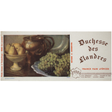 Buvard publicitaire. Duchesse des Flandres. Poires et raisins. 