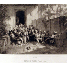 Sortie de l'école (Turquie d'Asie).