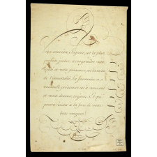 Modèle d'écriture. 