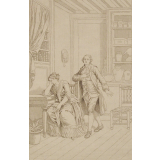 Les Confessions. Portrait de Jean-Jacques Rousseau.