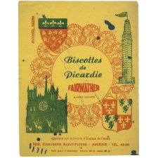 Buvard publicitaire. Biscottes de Picardie Fairwather.
