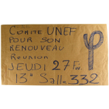 Philo - Comité UNEF pour son renouveau - Réunion jeudi 27 février.