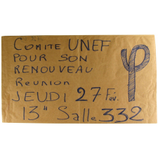 Philo - Comité UNEF pour son renouveau - Réunion jeudi 27 février.