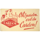 Buvard publicitaire. Chocolat Cardon. 