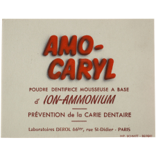 Buvard publicitaire. Amo-Caryl.