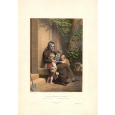 L'instructeur des pauvres. School for the poor. Der Erzieher des Armen.