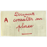 Documents - A consulter sur place.
