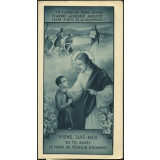 Image religieuse. Viens, suis-moi. De toi aussi je ferai un pêcheur d'hommes.