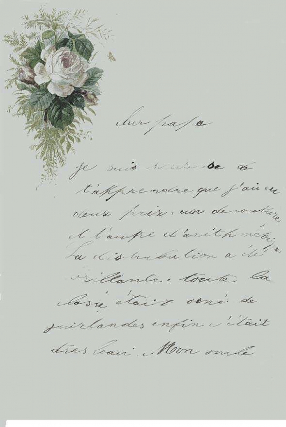 Lettre. 