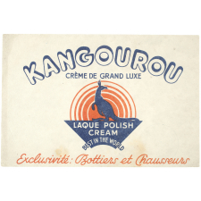 Buvard publicitaire. Kangourou. Crème de grand luxe.