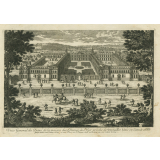 Veüe general de l'Entré de la maison des Dames de St. Cyr proche de Versailles bâtie en l'année 1688.