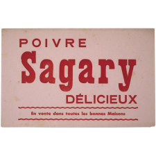 Buvard publicitaire. Poivre Sagary.