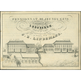 Pensionnat de jeunes gens établi à Ledebergh, commune de Pamel, dirigé par J. B. Lindemans.