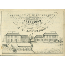 Pensionnat de jeunes gens établi à Ledebergh, commune de Pamel, dirigé par J. B. Lindemans.