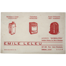 Buvard publicitaire. Émile Leleu.