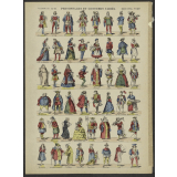 Personnages et costumes variés.