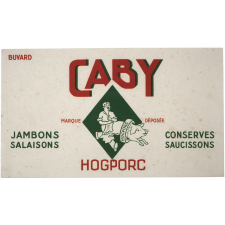Buvard publicitaire. Caby. Hogporc.