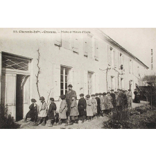 919 - Charente-Inférieure - Cravans - Mairie et Maison d'Ecole.