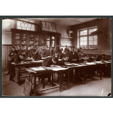 Ecole primaire supérieure de La Ferté-Macé - Leçon de dessin géométrique. 