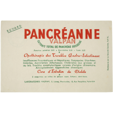 Buvard publicitaire. Pancréanne Valpan. 