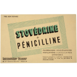 Buvard publicitaire. Stovédrine + Pénicilline. 
