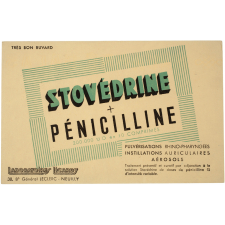 Buvard publicitaire. Stovédrine + Pénicilline.