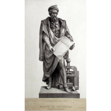 Statue de Gutenberg, inventeur de l'imprimerie.