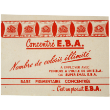 Buvard publicitaire. Concentré E.B.A.
