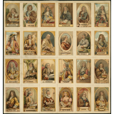 Planche de bons points. Personnages célèbres français du XVIIe et du XVIIIe siècles