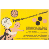 Buvard publicitaire : Persil offre un cadeau aux écolières