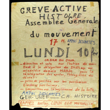 Grève active Histoire - Assemblée Générale du mouvement lundi 10 février.