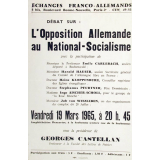 L'Opposition Allemande au National-Socialisme.