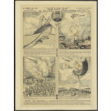 Trois hauts Faits du célèbre Aviateur Pégoud. La Guerre dans les airs. La Guerre 1914-1915 en images, faits, combats, épisodes, récits.