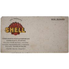 Buvard publicitaire. Les Produits Shell. 
