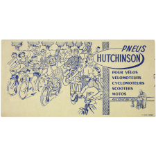 Buvard publicitaire. Pneus Hutchinson pour vélos.