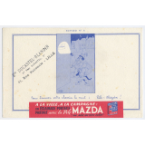 Buvard publicitaire. Pile Mazda. Buvard n°6.
