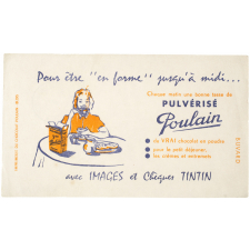 Buvard publicitaire. Pulvérisé Poulain.