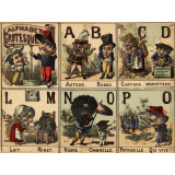Alphabet grotesque.
