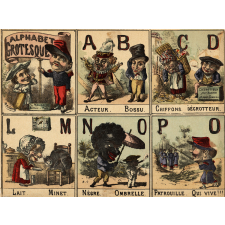 Alphabet grotesque.