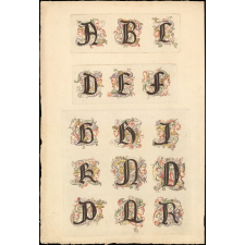 Alphabet de lettres historiées. 