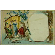 Carte réclame. Chocolat-Castan. Cendrillon. La Pantouffle.