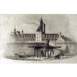 Vue du Collège Louis le Grand, côté de la rue des Grés.