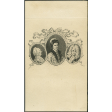 Portraits de Jean-Jacques Rousseau, de Georges Keith et de Thérèse Levasseur.