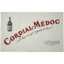 Buvard publicitaire. Cordial-Médoc. La liqueur qui réjouit le cœur.