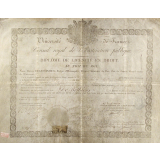 Diplôme de licencié en droit.