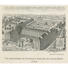 Vue panoramique de l'Institution Nationale des Sourds-Muets à Paris.