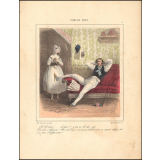 Cours de droit. Oh ! le droit... le droit !.. j'en ai le dos scié. Dis donc Olympe, un droit qui m'irait drôlement, ce serait celui de ne pas l'apprendre ?